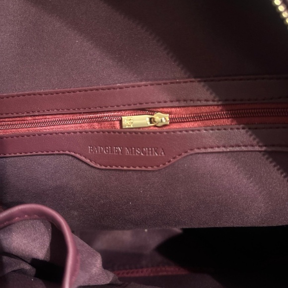 Pocket Studded Backpack in Plum - Picture 4 of 5